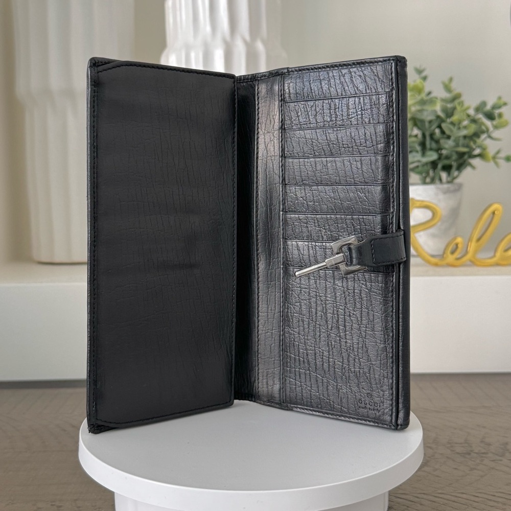 Gucci Jackie Long Wallet w/ Silver Hardware - Picture 9 of 14